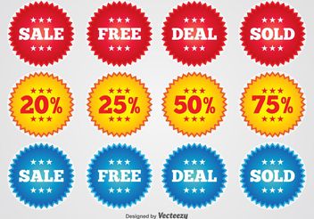 Promotional Badges - Kostenloses vector #151107